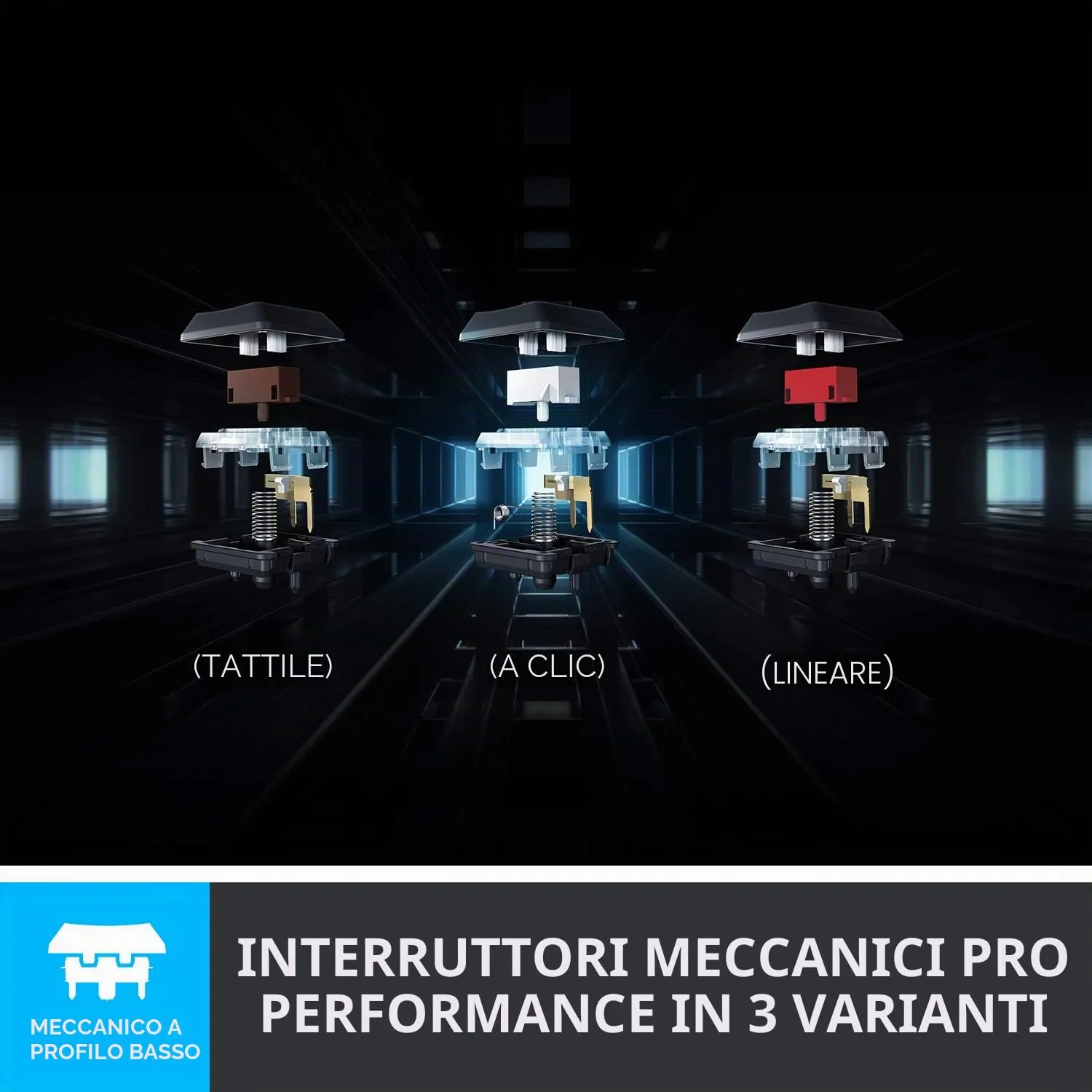 Logitech G G915 Tastiera Gaming Wireless GL Tactile