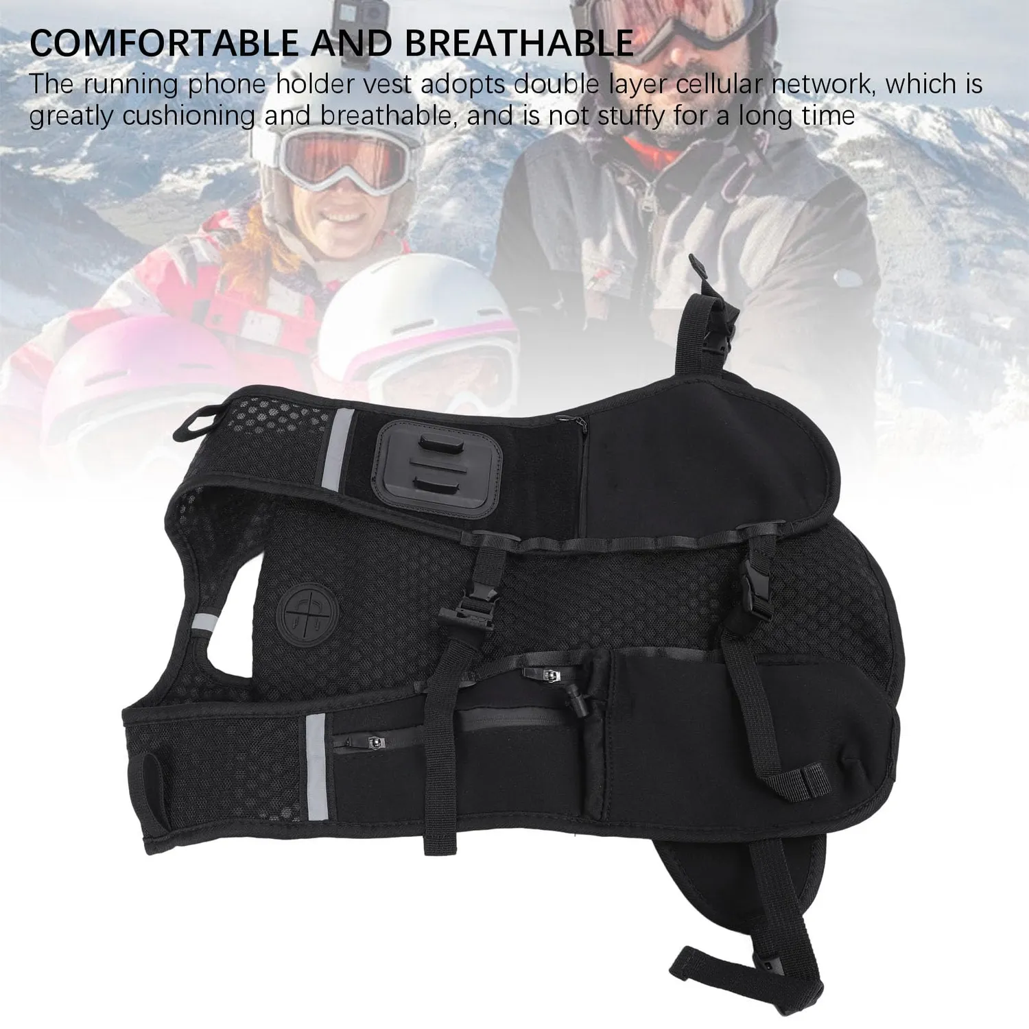 Zunate Gilet Fotografico Traspirante Action Cam Nylon