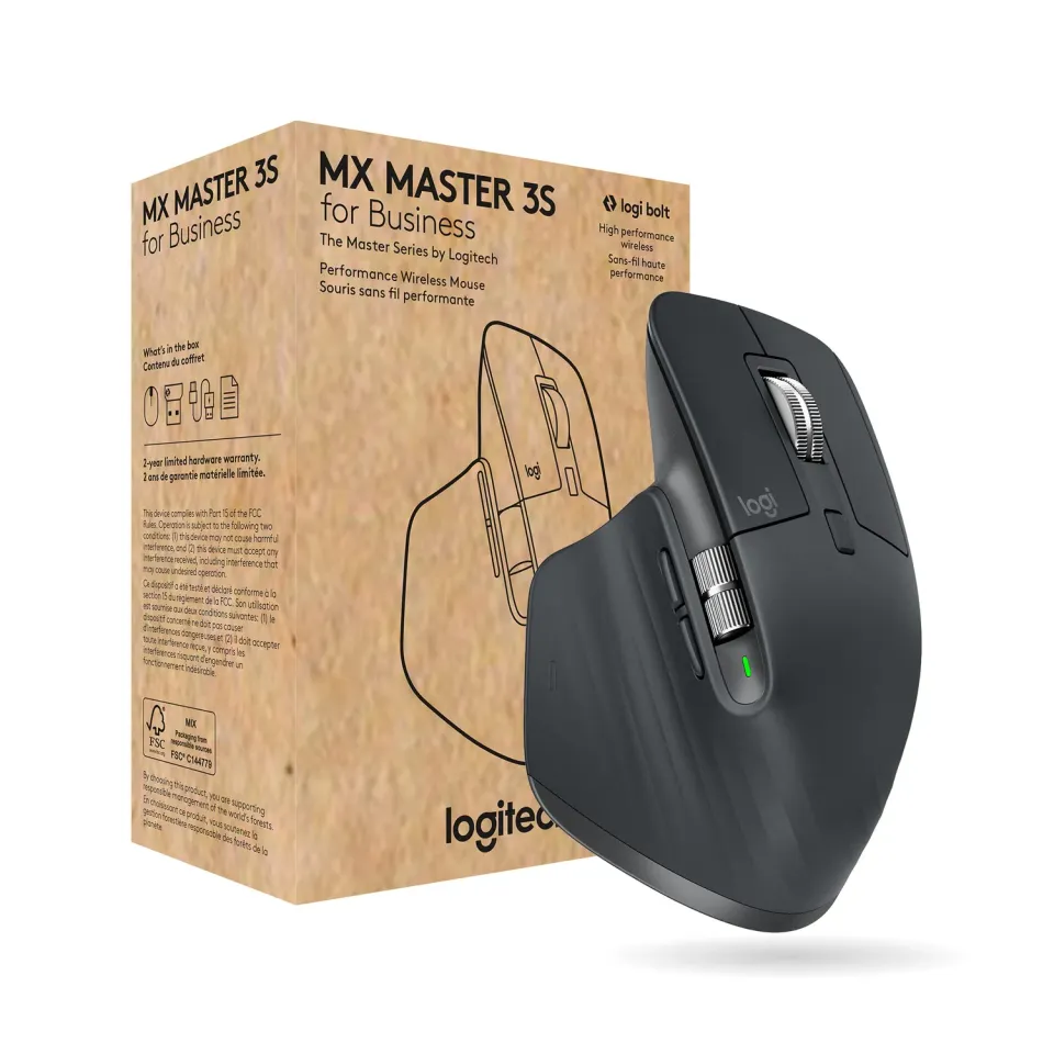 Logitech MX Master 3S mouse wireless business 8000 DPI