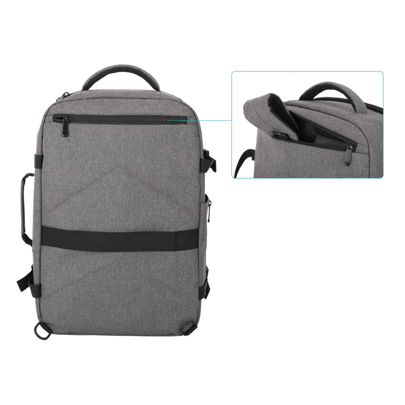 Manhattan Rome Zaino Porta PC 17.3" Grigio Viaggio