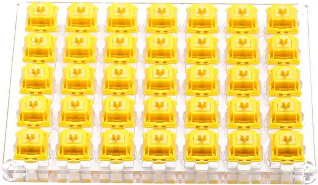 Gateron Cap Golden Yellow switch 3 pin 35 pezzi