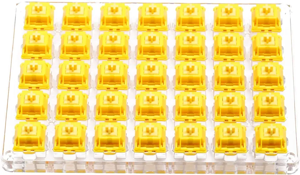Gateron Cap Golden Yellow switch 3 pin 35 pezzi