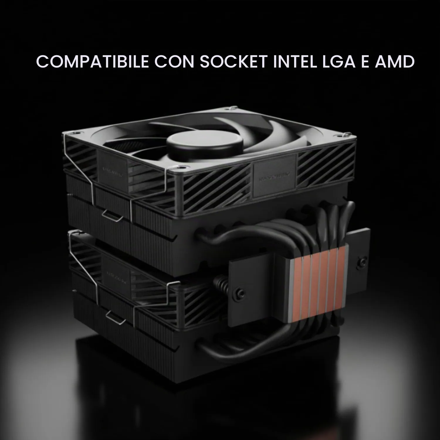 Mars Gaming MCPU-X26PRO Dissipatore Aria Nero 350W