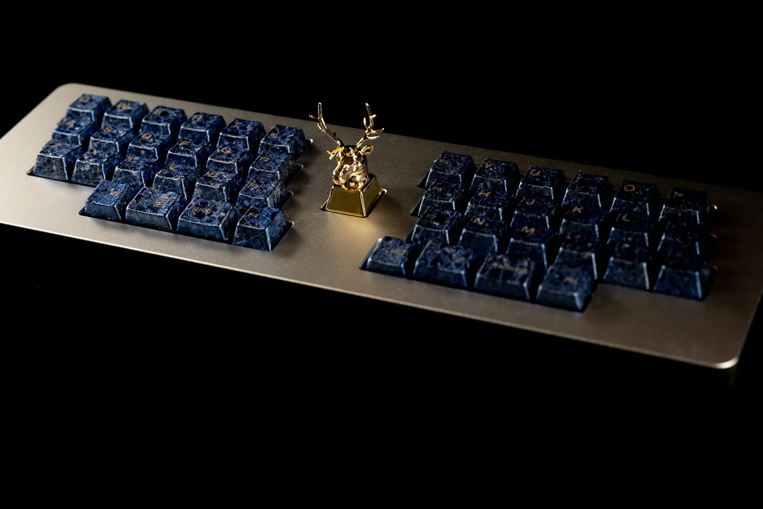 Awekeys Wild Ice keycap metallo 98 tasti frost blue