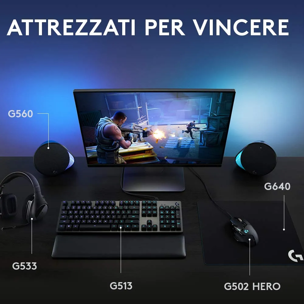 Logitech G560 casse gaming 2.1 RGB 240W Bluetooth