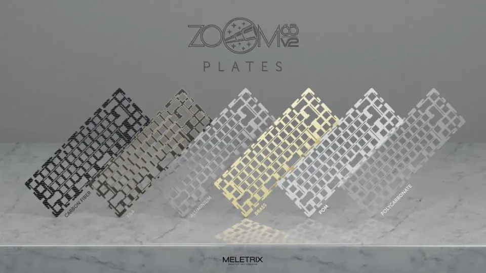 CoffeeKeys Zoom65 V2 plate tastiera alluminio