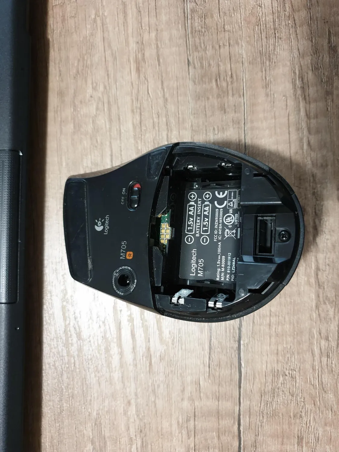 Logitech M705 Marathon mouse wireless nero 5 tasti