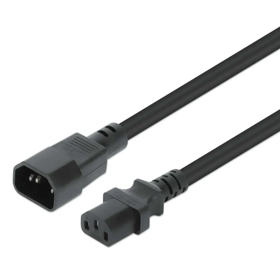 Manhattan Cavo Alimentazione C13-C14 1 m Nero PDU