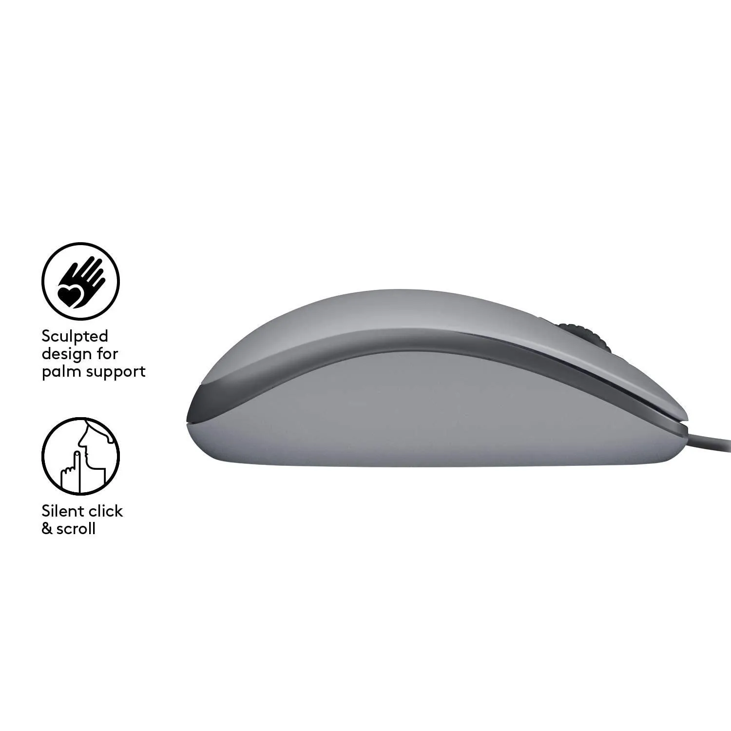 Logitech M110 mouse cablato USB silenzioso standard