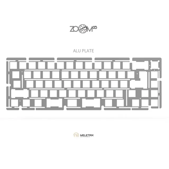 Zoom65 piastra plate alluminio ottone PC FR4 65%