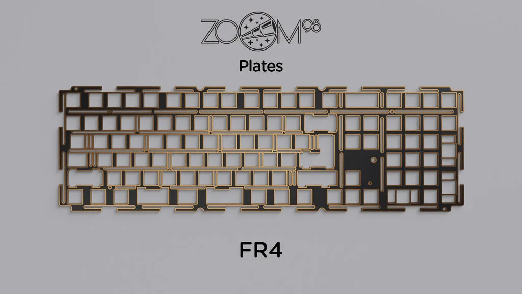 CoffeeKeys Zoom98 plate PC per tastiera rigida