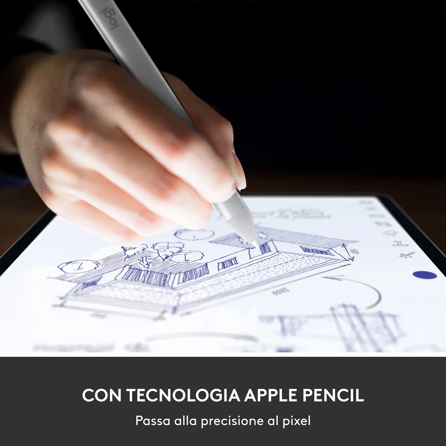 Logitech Crayon matita digitale iPad USB-C arancione
