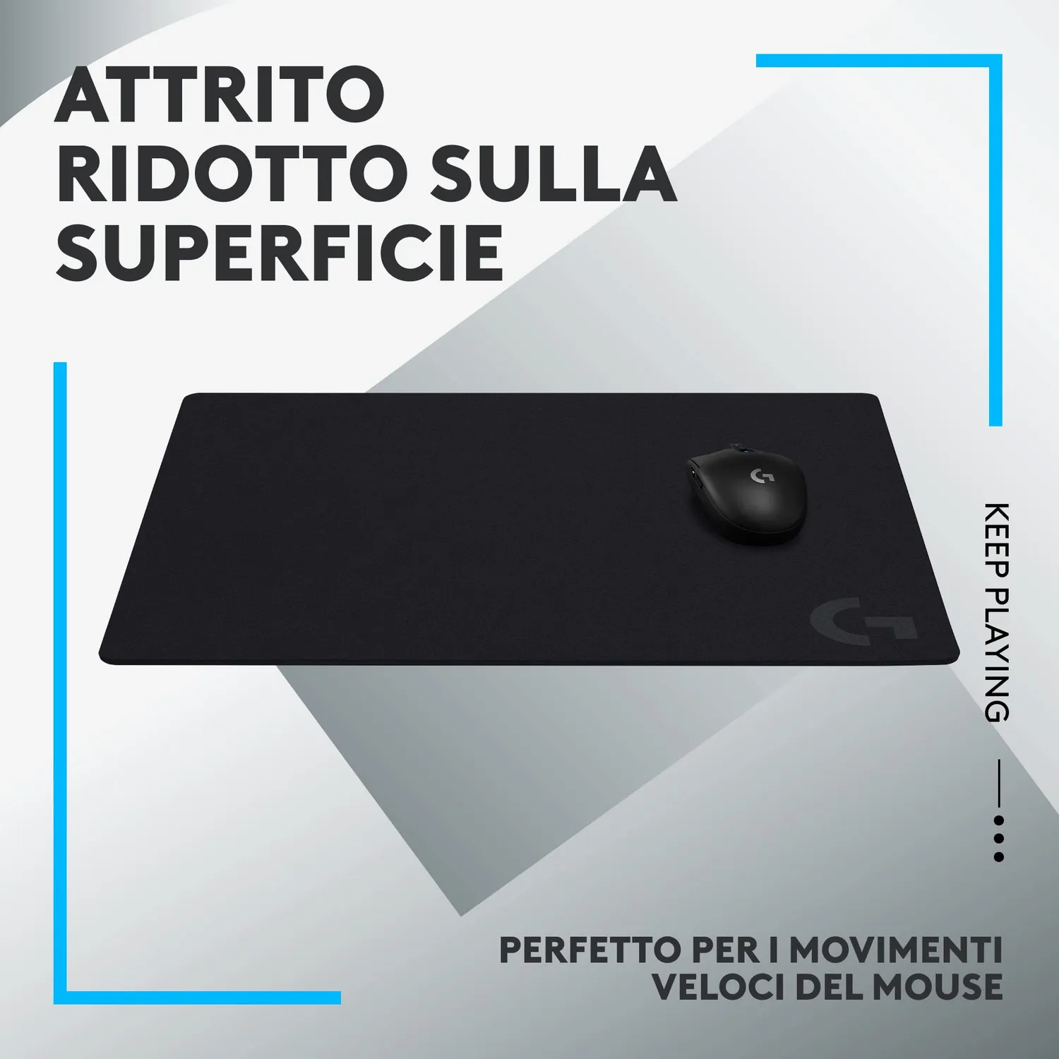 Logitech G640 tappetino gaming grande morbido 460x400