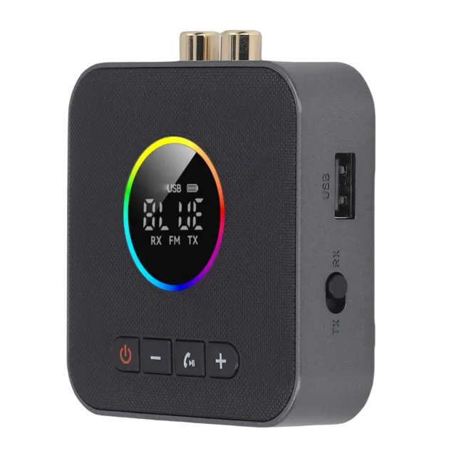 Zunate Trasmettitore Ricevitore Bluetooth 6.0 TV 3 in 1 USB AUX