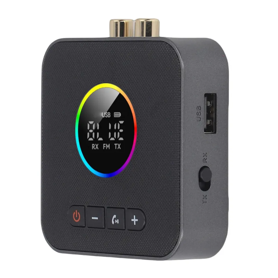 Zunate Trasmettitore Ricevitore Bluetooth 6.0 TV 3 in 1 USB AUX