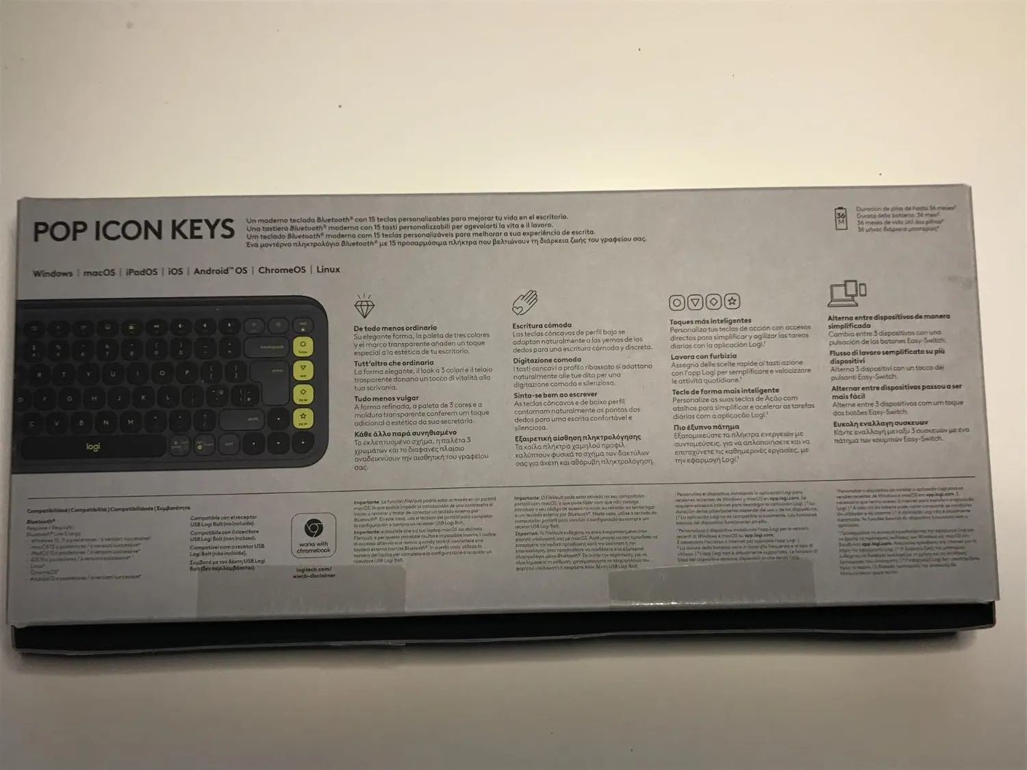 Logitech POP Icon Keys Tastiera Bluetooth Grafite ITA QWERTY