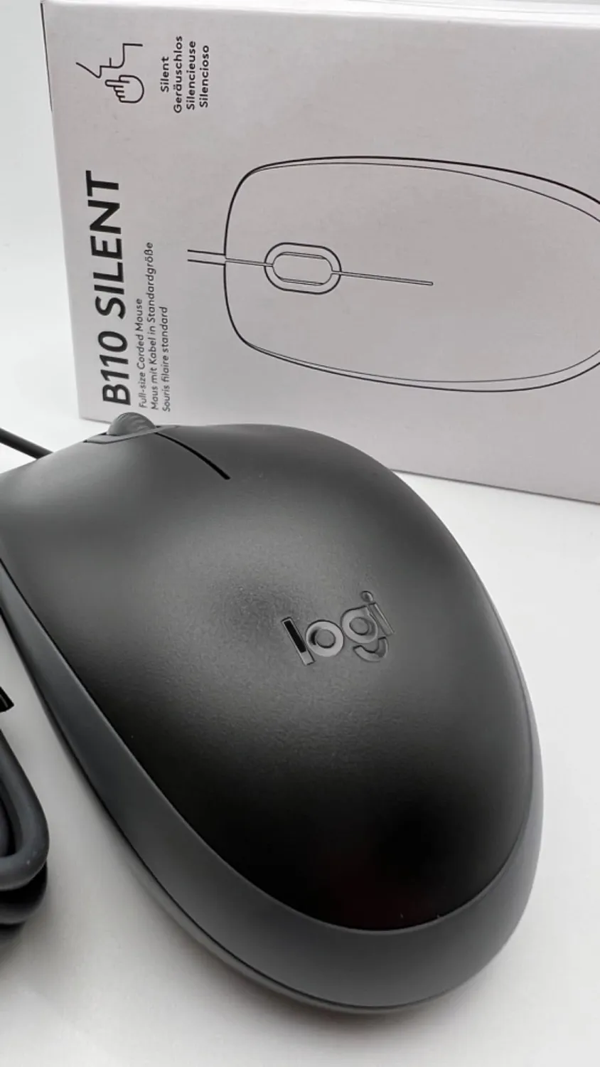 Logitech B110 mouse USB con filo silenzioso