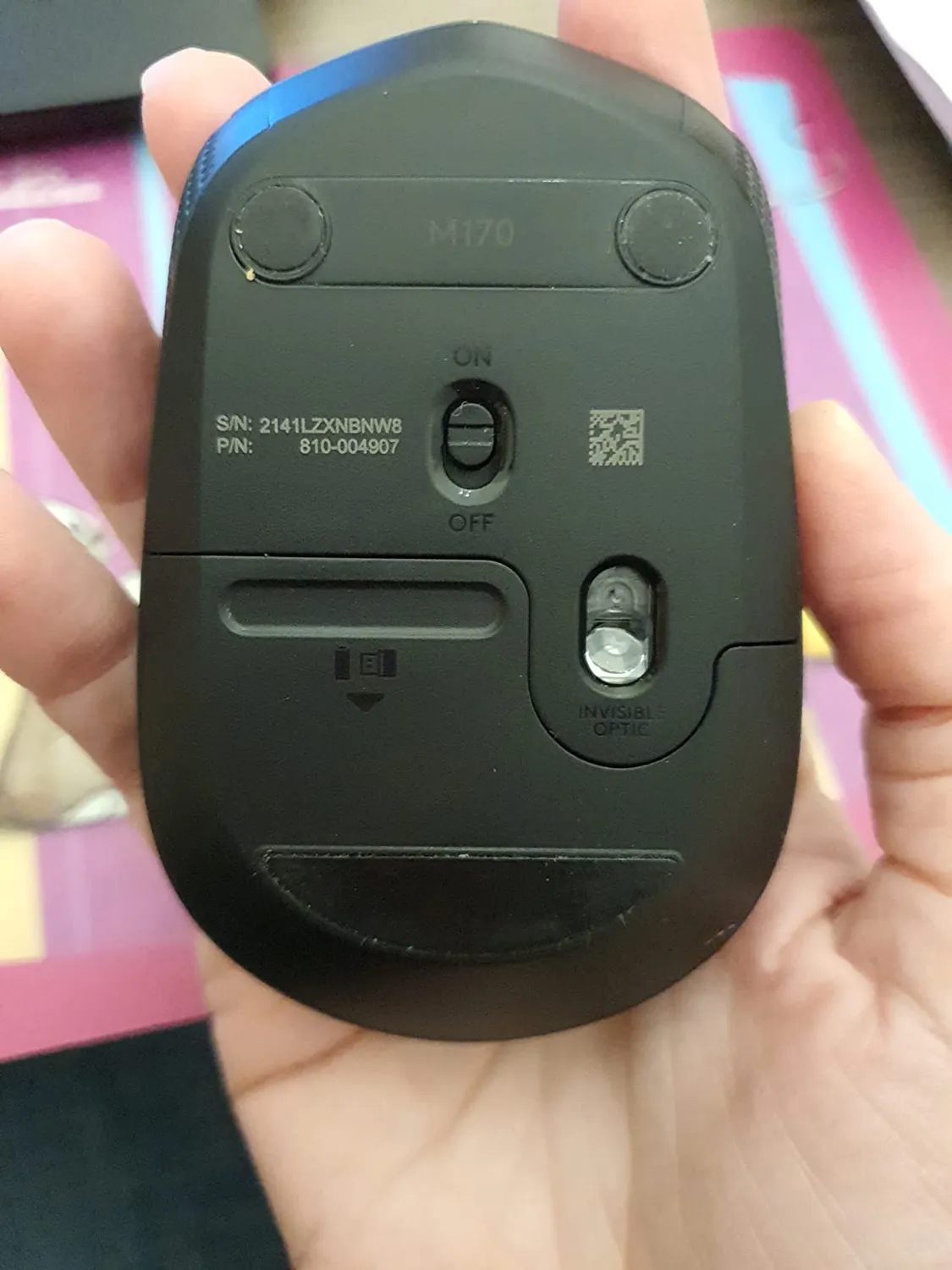 Logitech M170 mouse wireless grigio 2,4 GHz ricevitore USB