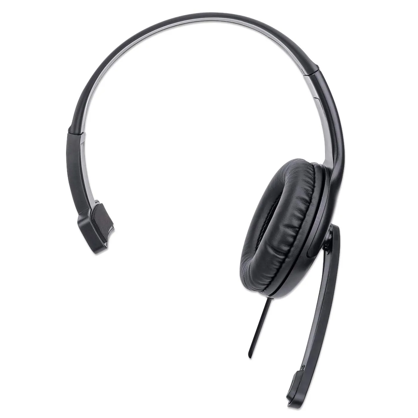 Manhattan Cuffia Mono USB con microfono nero