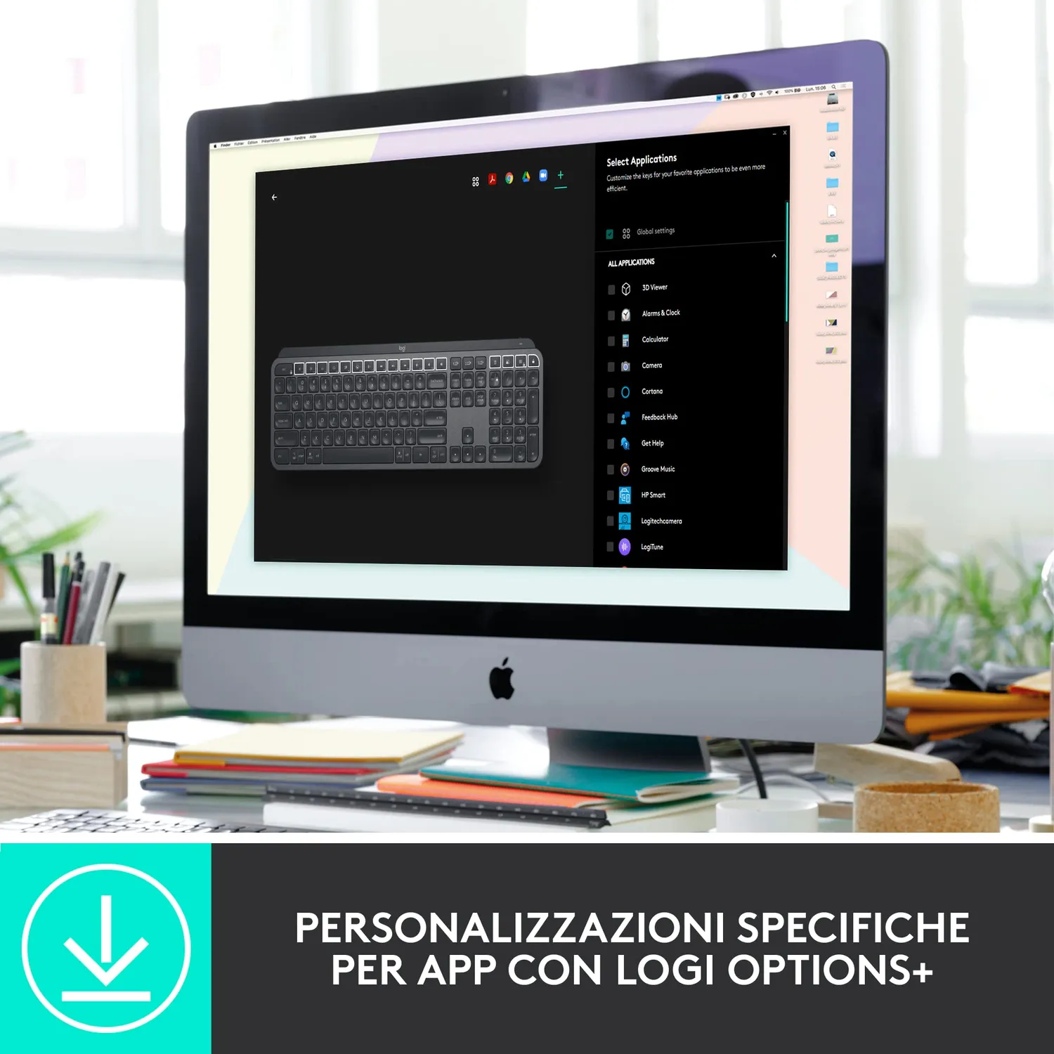 Logitech MX Keys Combo Business Gen 2 Kit ITA QWERTY Grigio Logi Bolt