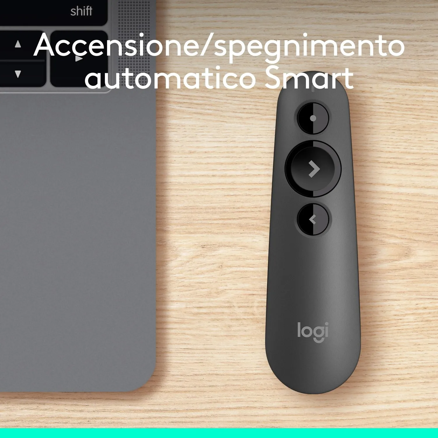 Logitech R500s telecomando presentazioni laser grigio scuro