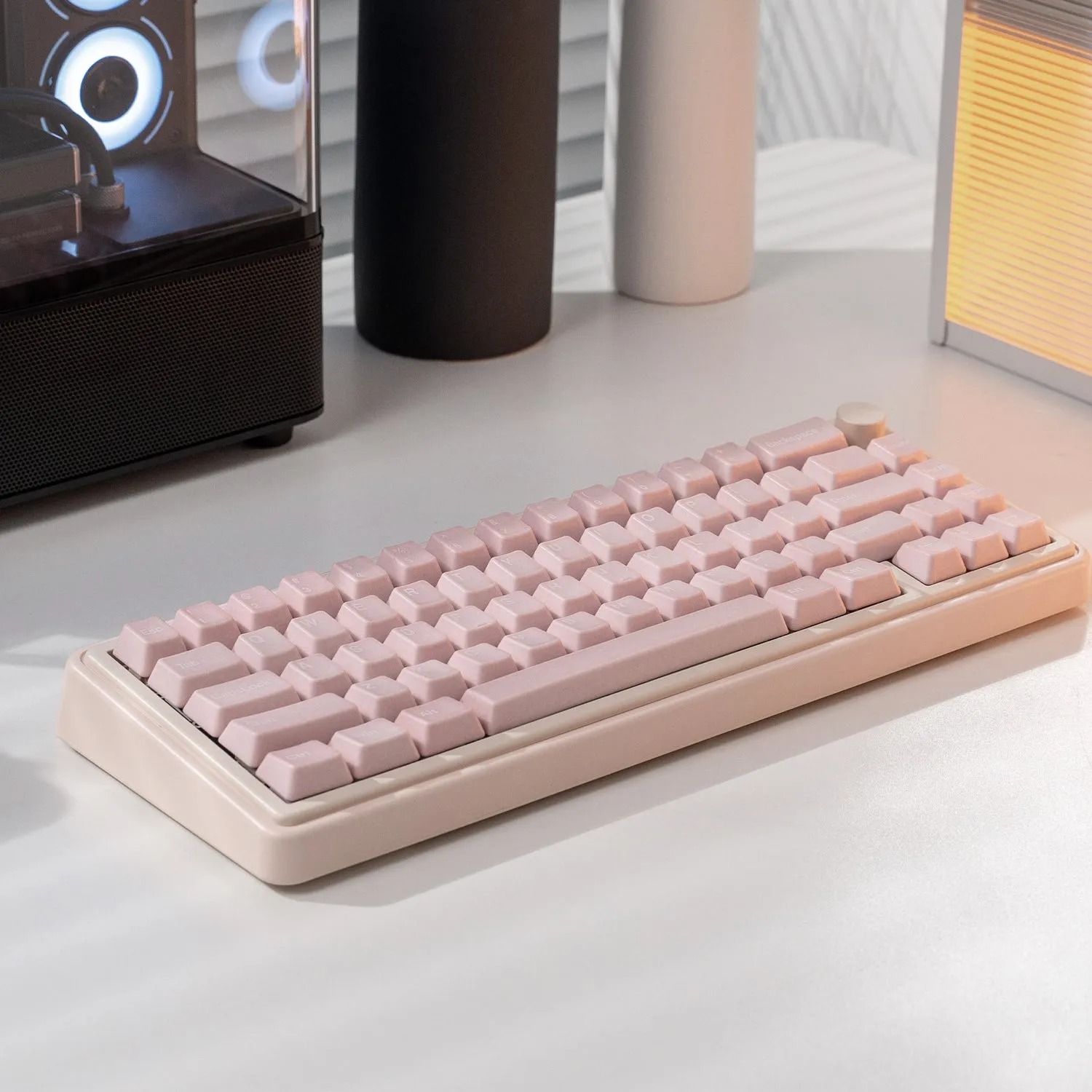 Cerakey V3 Matte Pink set tasti ceramica con scritte
