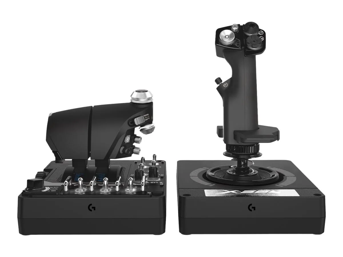 Logitech X56 HOTAS joystick acceleratore RGB