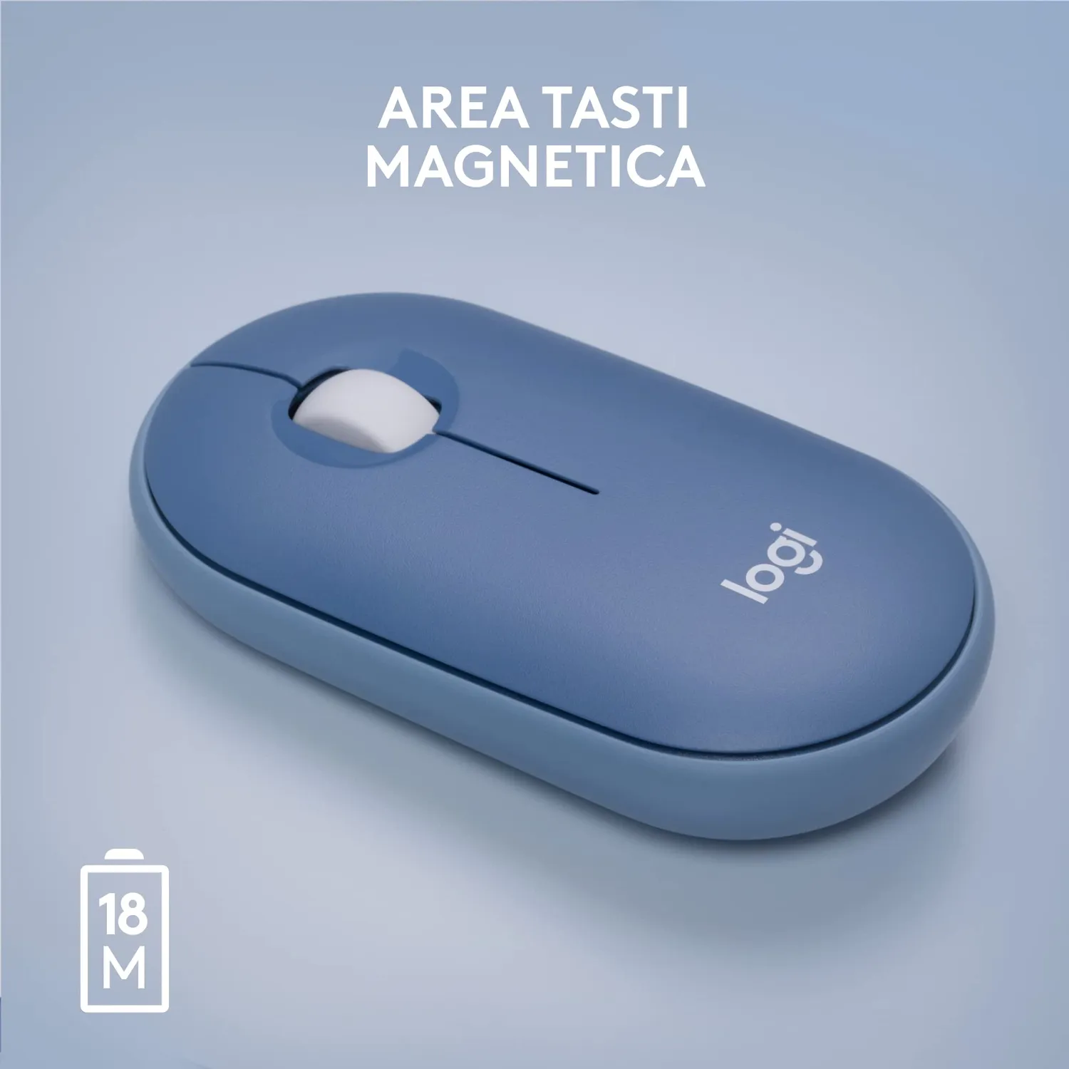 Logitech Pebble mouse wireless silenzioso Bluetooth