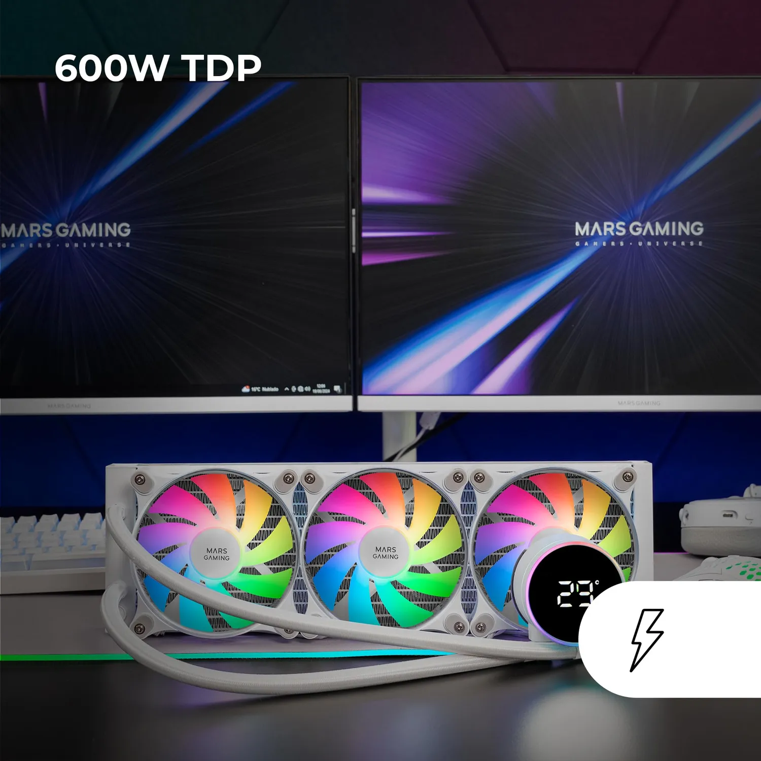 Mars Gaming ML-LCD360 dissipatore liquido bianco 360mm