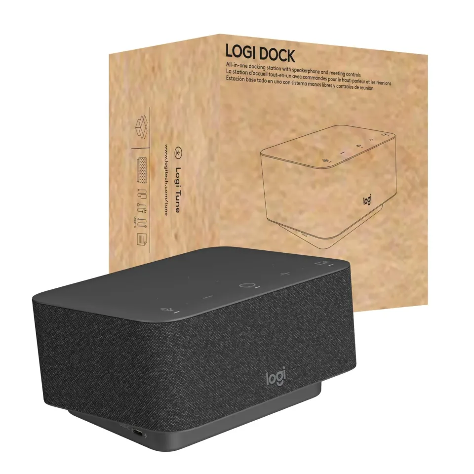 Logitech Logi Dock docking station USB-C grafite