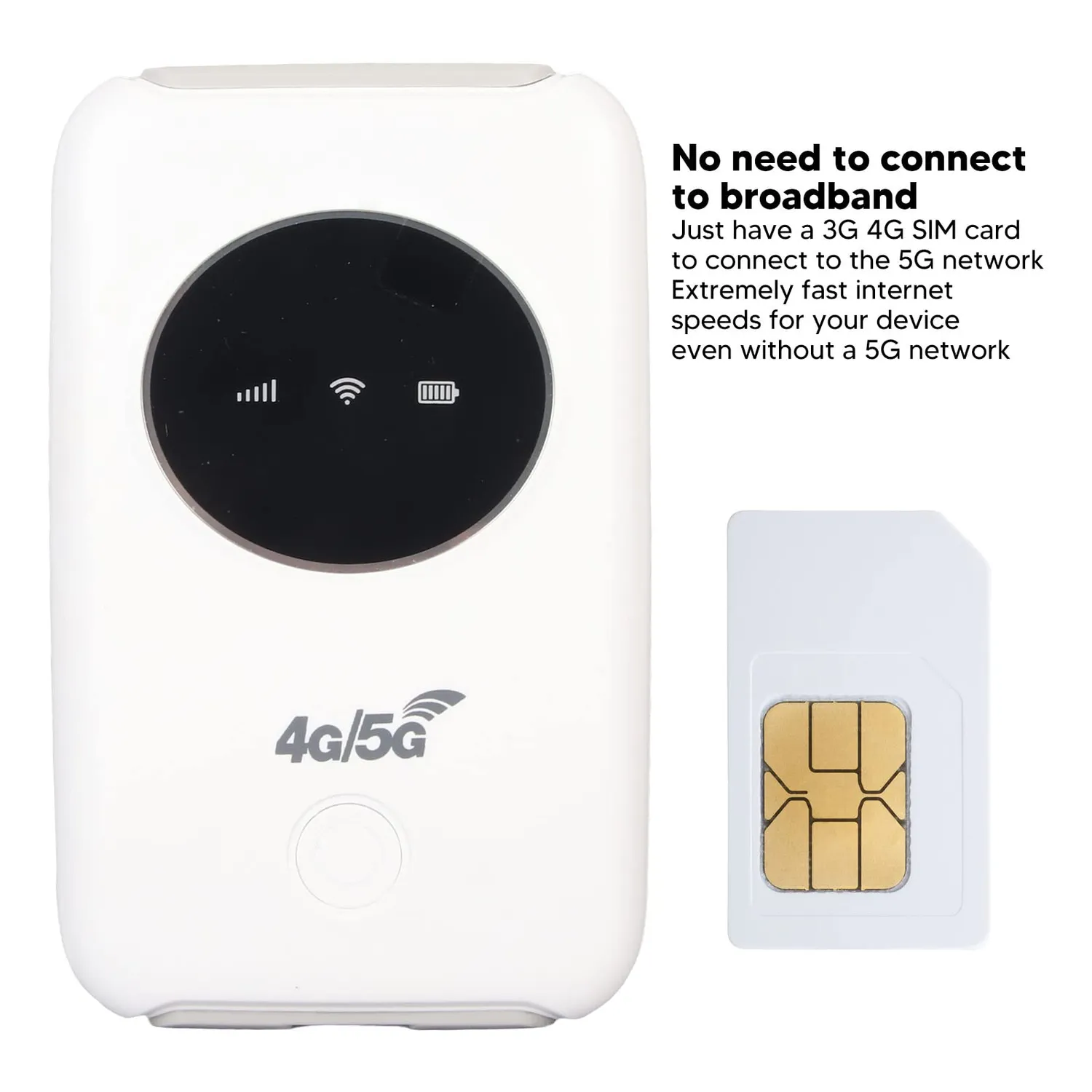 Zunate Hotspot WiFi Portatile 4G LTE Router 300 Mbps 10 Dispositivi