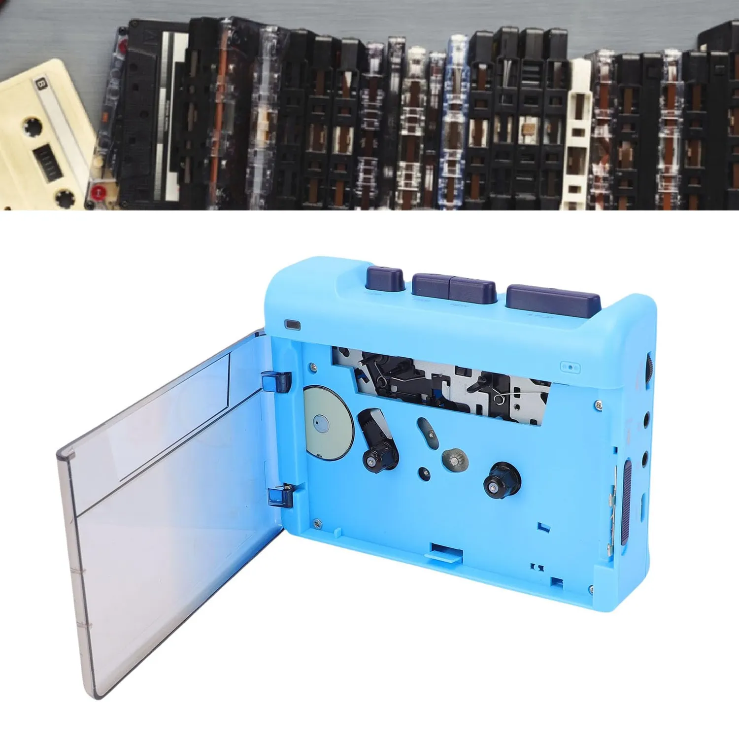 Zunate Lettore Cassette Portatile Retro Jack 3,5mm