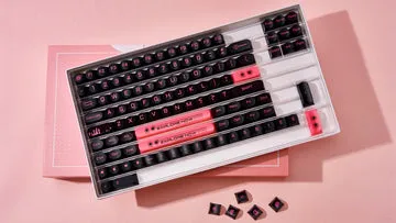 CoffeeKeys Dark Blush keycap PBT 170 tasti DDA