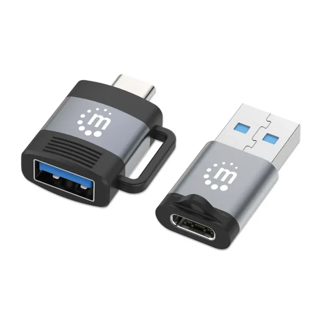 Manhattan set 2 adattatori USB-C USB-A 5Gbps 3A