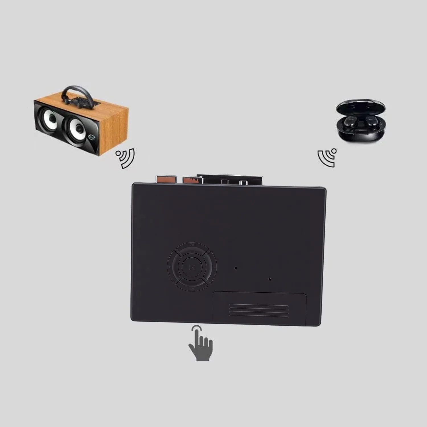 Zunate lettore cassette portatile MP3 USB AUX ABS