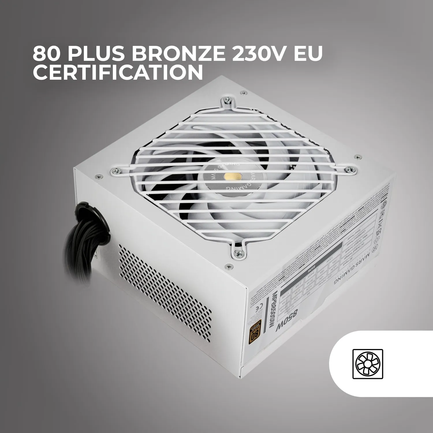Mars Gaming MPB850SIW alimentatore ATX 850W bianco Bronze
