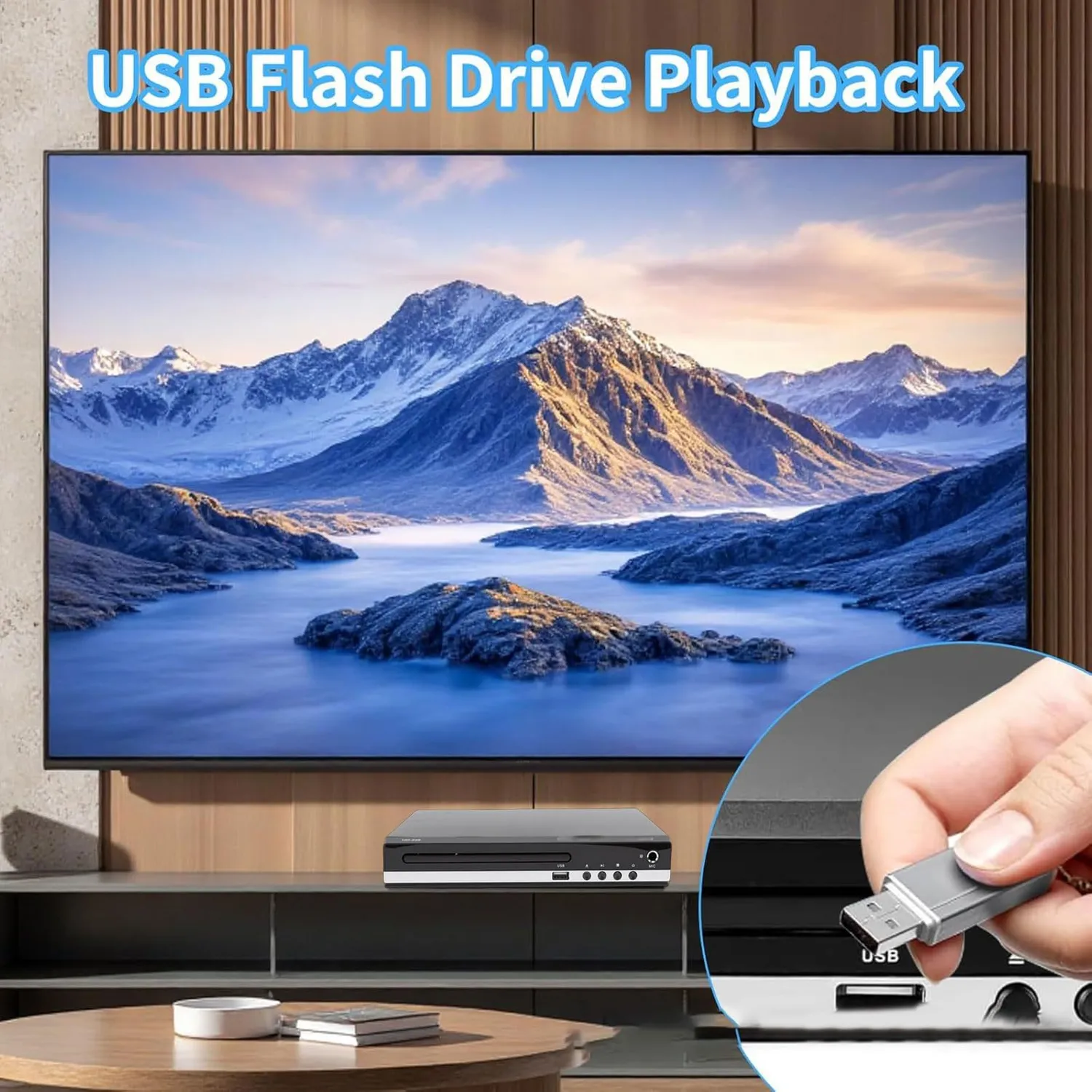 Zunate Lettore DVD 1080P Multi Regione USB Telecomando
