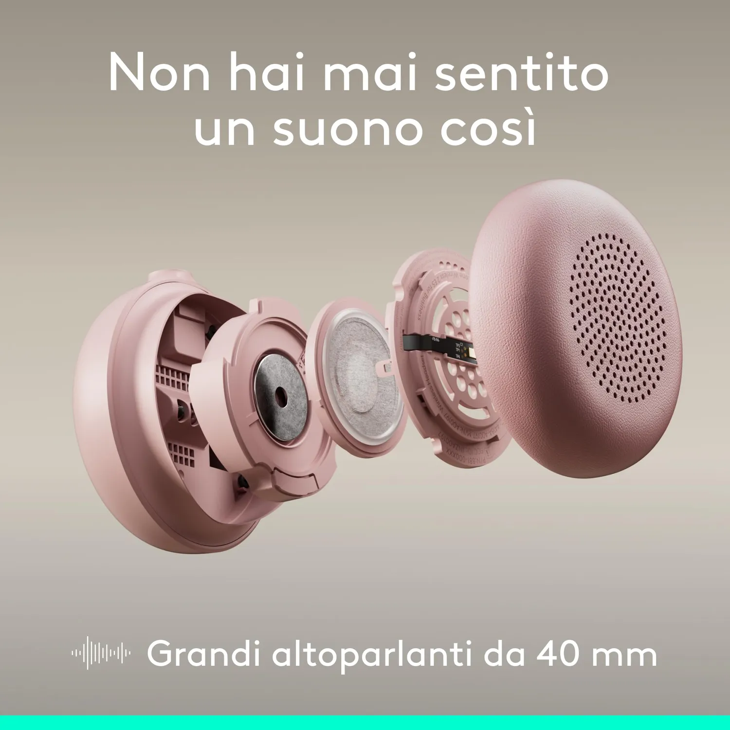 Logitech Zone Wired 2 cuffie con microfono USB rosa ANC