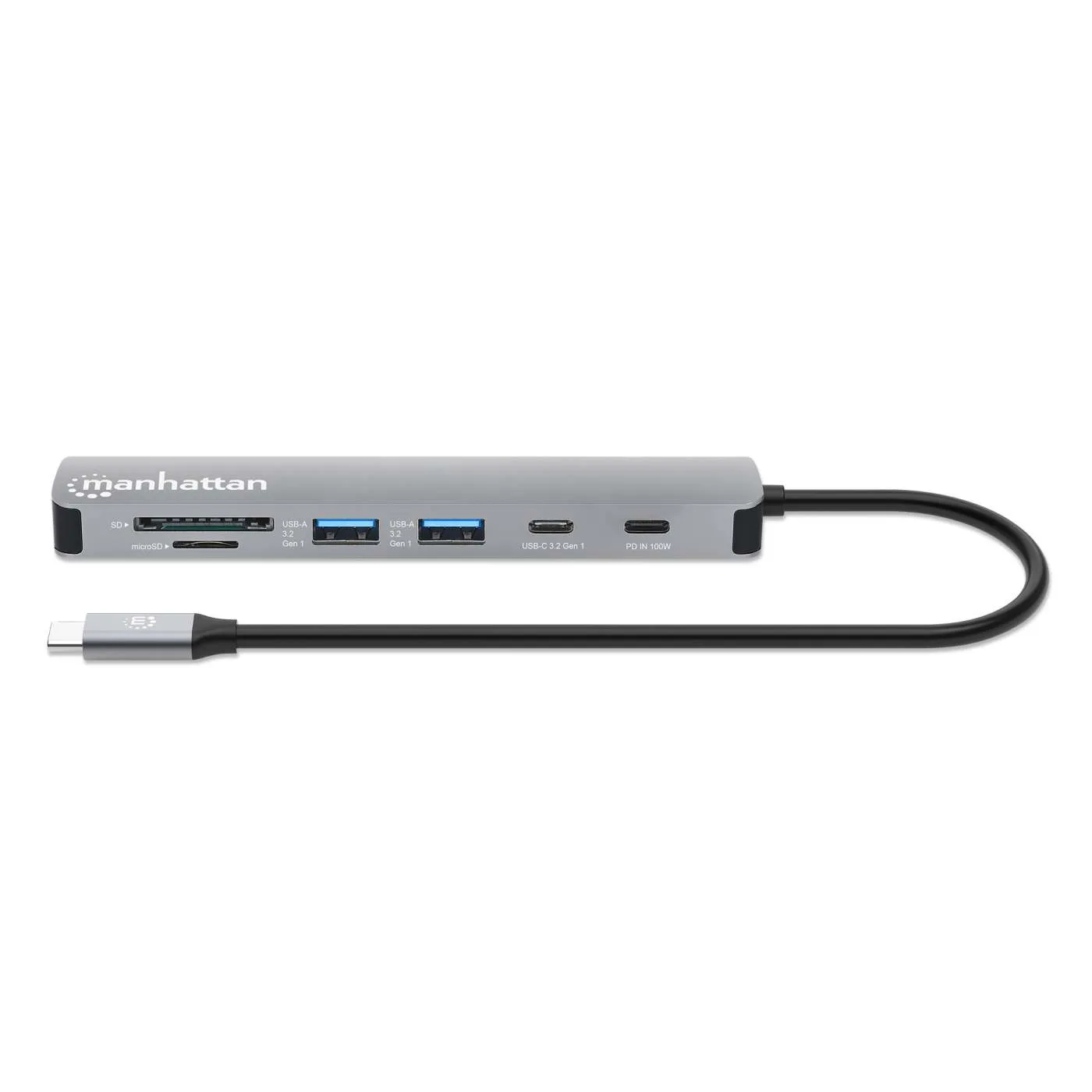 Manhattan 7-in-1 USB-C docking station HDMI 4K 100W