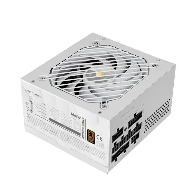 Mars Gaming MPB650SIMW alimentatore 650W modulare bianco