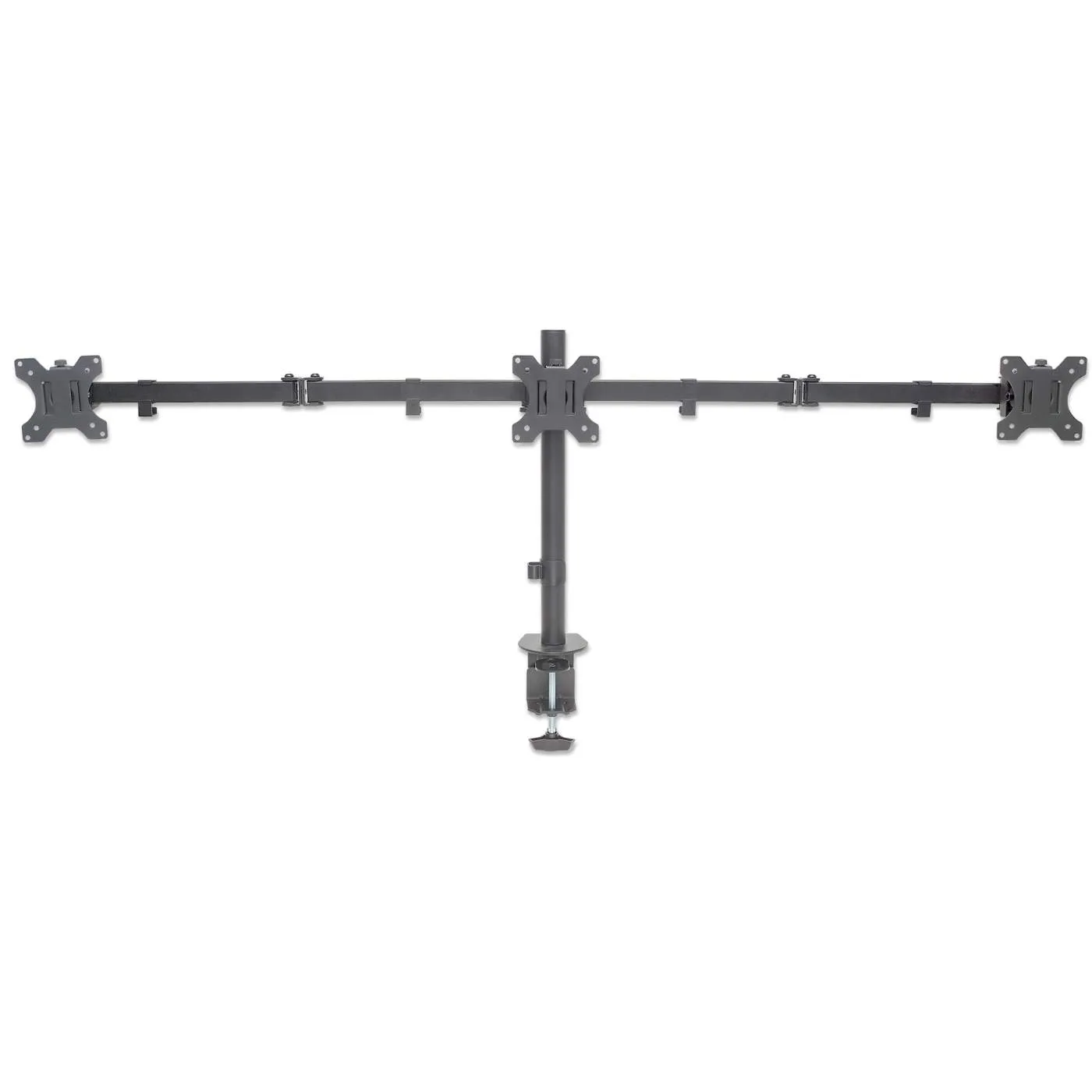 Manhattan Triple supporto 3 monitor scrivania 13-27" nero