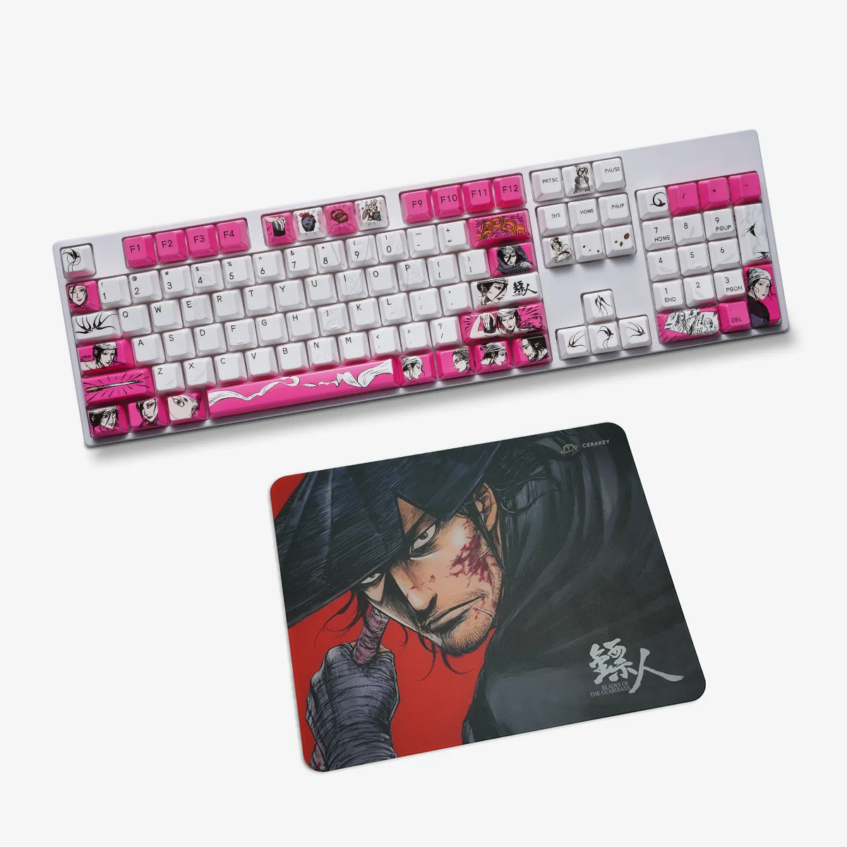 Cerakey Blades Guardians bundle keycap ceramica + vetro Dao Ma