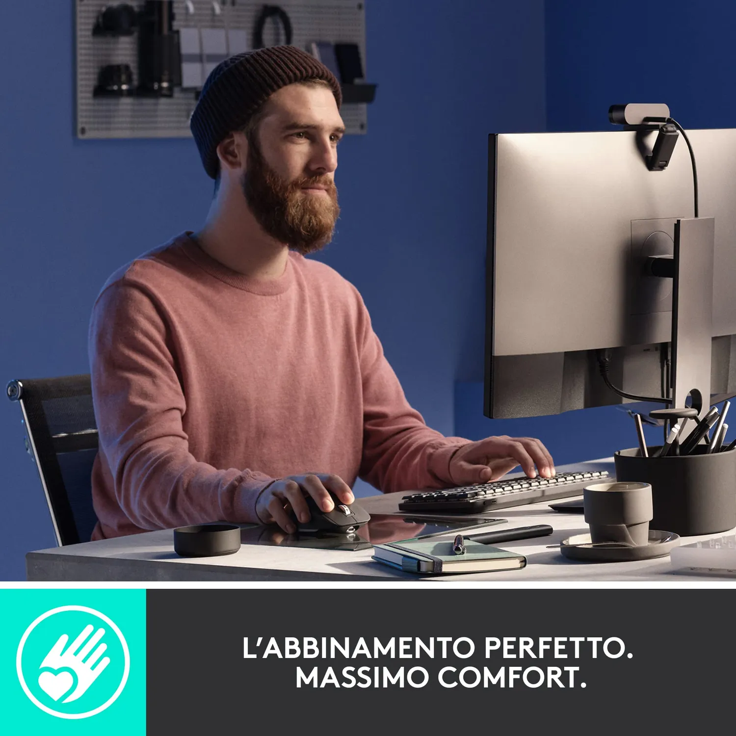 Logitech MX Mechanical + Master 3S kit grigio silent