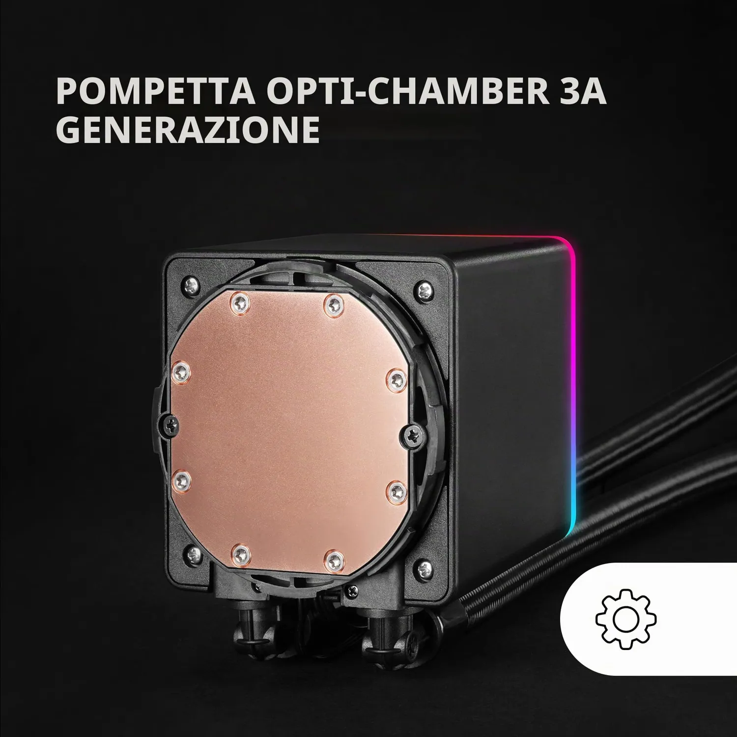 Mars Gaming ML-VISIONPRO360 Dissipatore Liquido 360mm Nero LCD