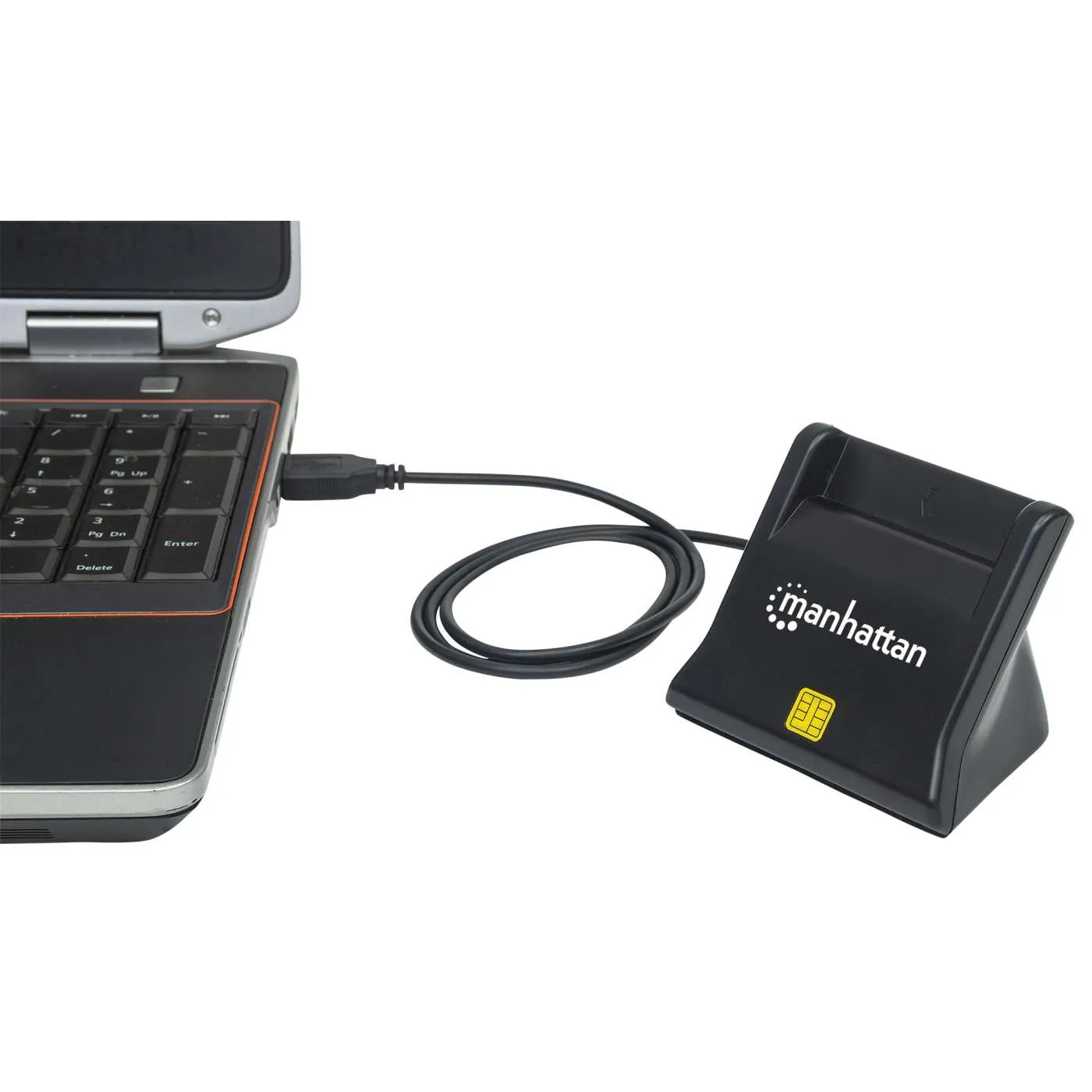 Manhattan Lettore Smart Card USB-A da Scrivania Verticale