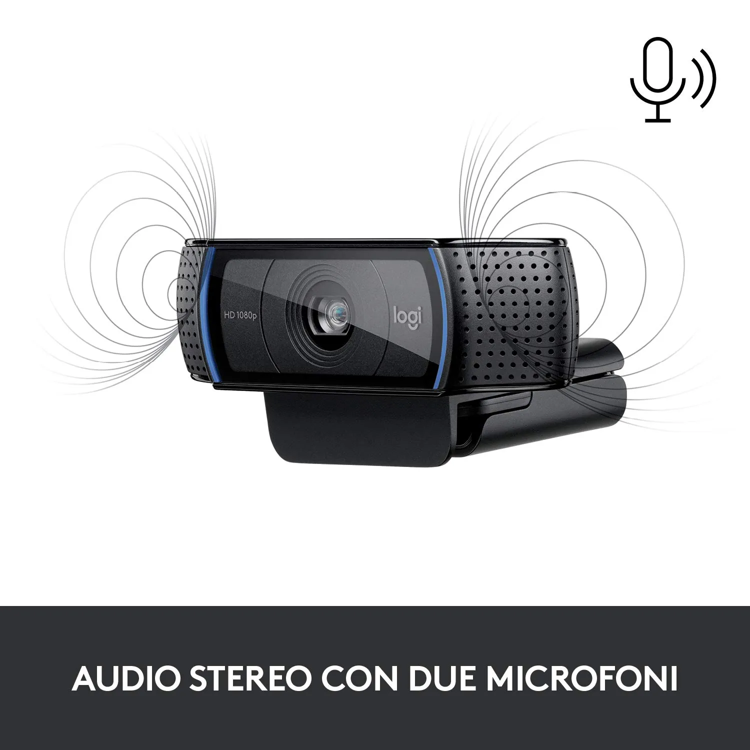 Logitech C C920S HD Pro webcam Full HD 1080p nera