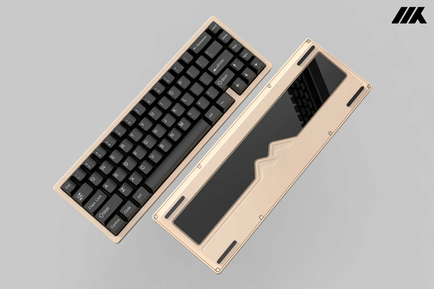 MKC MKC65 tastiera 65% tri-mode alluminio PVD