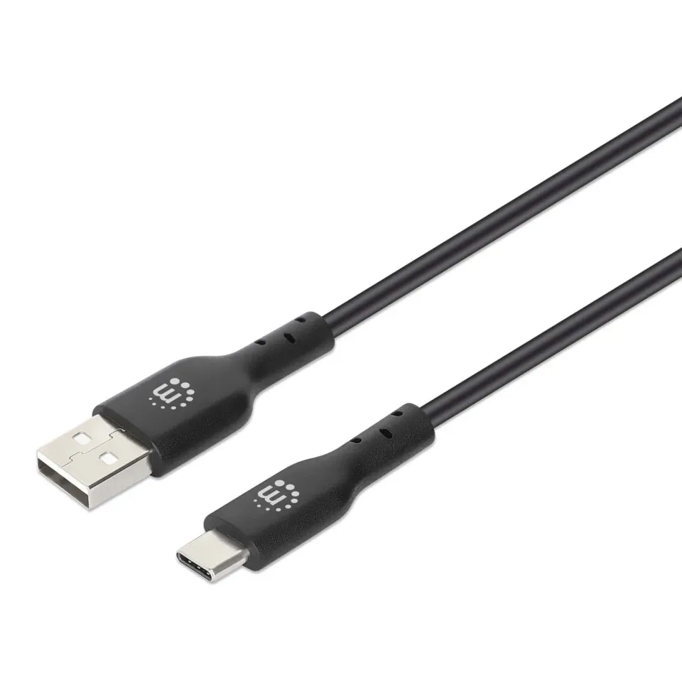 Manhattan USB 2.0 Type-A Type-C cavo ricarica 1 m 3A