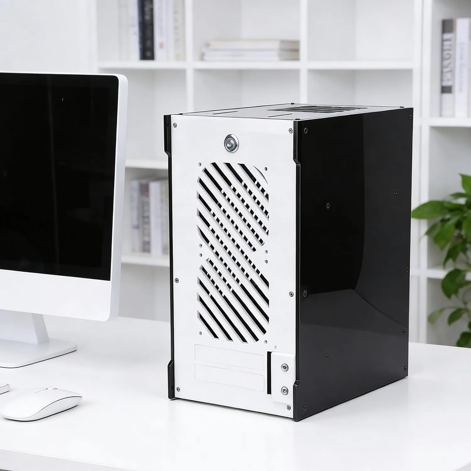Zunate ITX custodia PC 10,5L acrilico SFX 4 SSD
