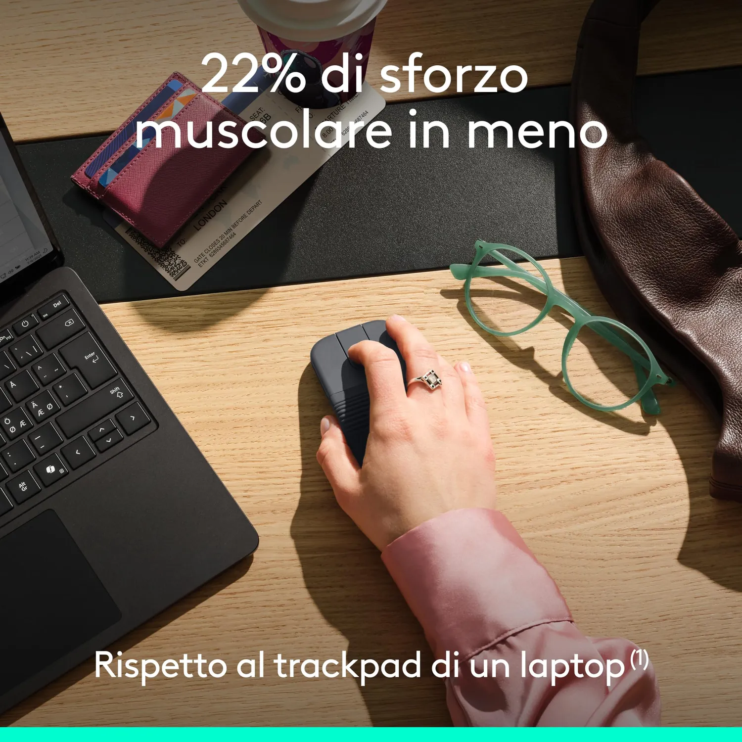 Logitech Mobi Fold mouse grafite Bluetooth 4K DPI
